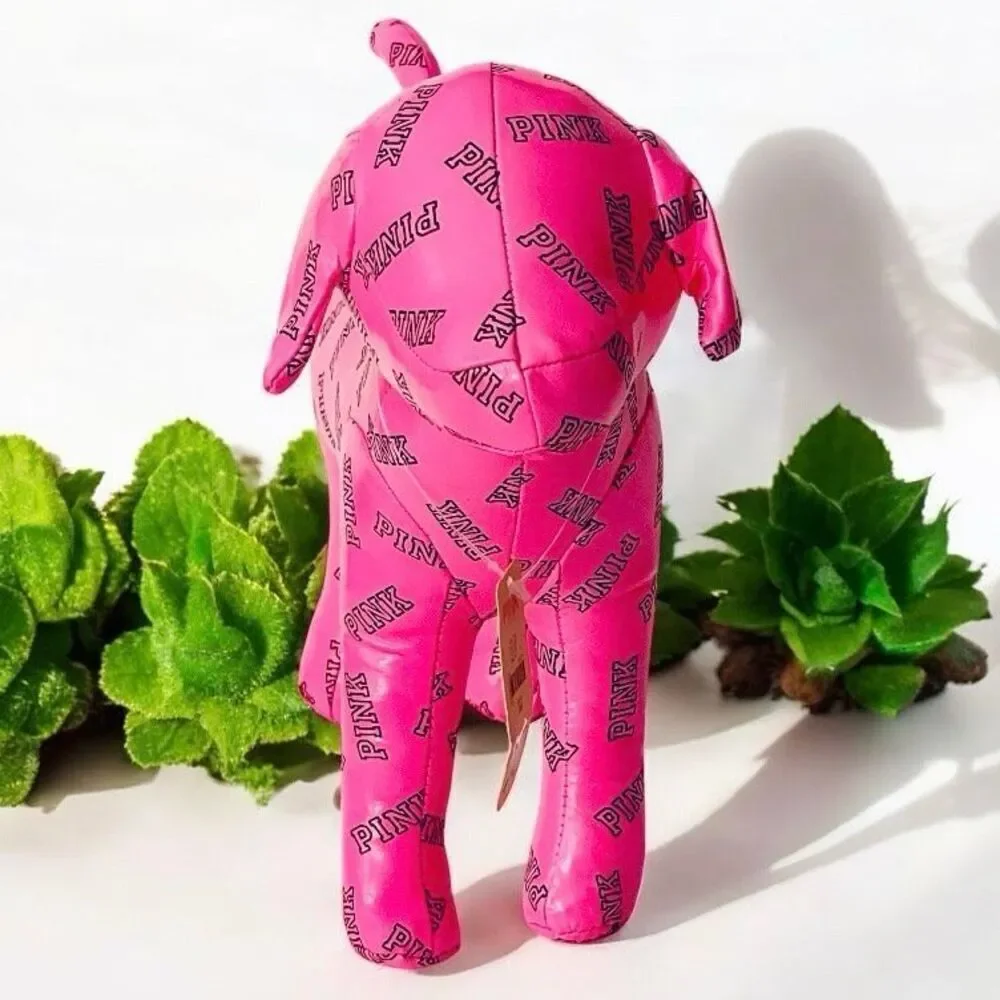 NWT Vintage RARE! Victoria's Secret PINK Jumbo Huge Giant 14” Pink Signature DOG
